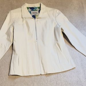 White leather jacket